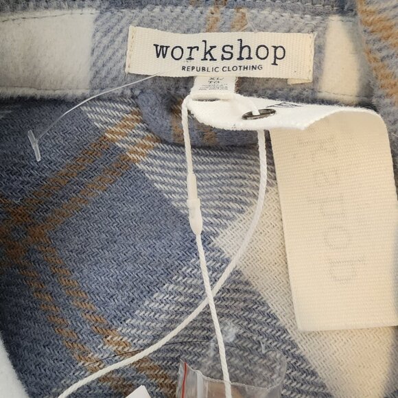 Women's Warm & Cozy Plaid Flannel Shirt/Jacket - XL - NWT - Picture 8 of 9